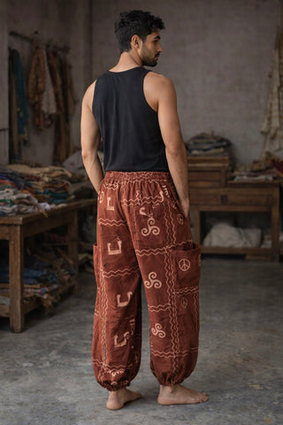 Spiral Harem Pants