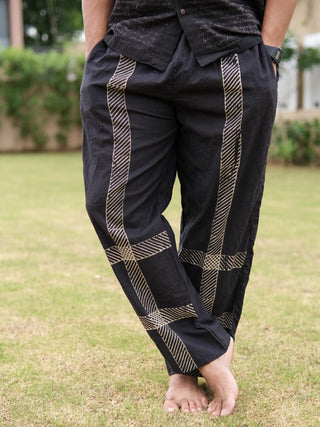 dherya Pants with Tribal  Block Print