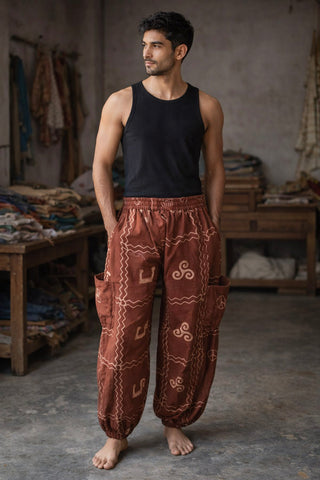 Spiral Harem Pants