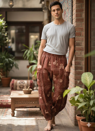 Spiral Harem Pants