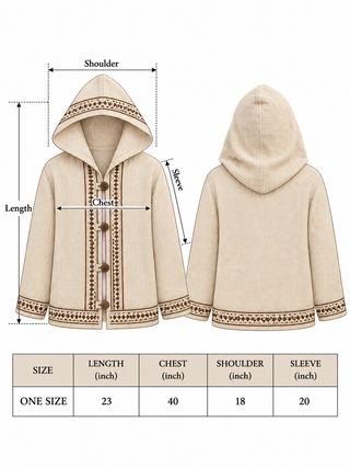 Aarnya handgewebter Hoodie