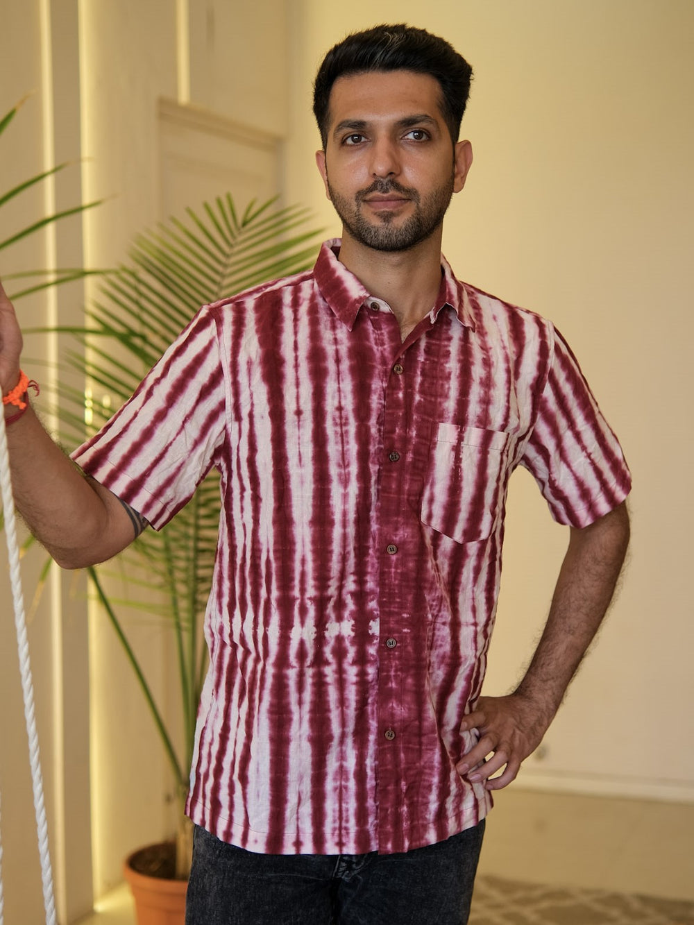 Boho Tie-Dye Cotton Shirt