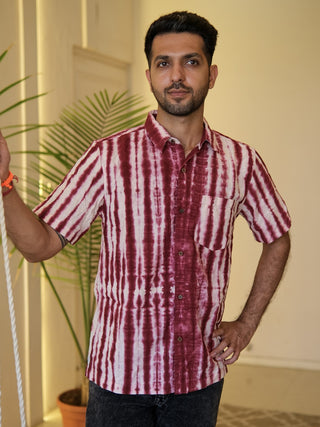 Boho Tie-Dye Cotton Shirt
