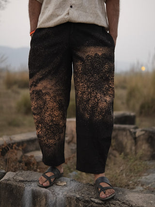 Agni Mandala Hand-Printed Boho Pants