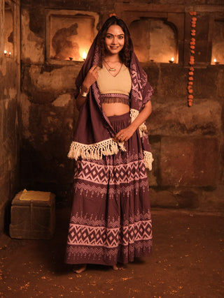kanyaka  Cotton Lehenga Set