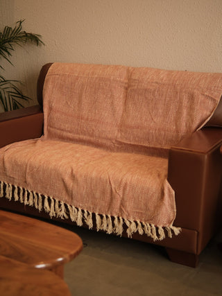Nirvaan Handwoven Textured Sofa Throw