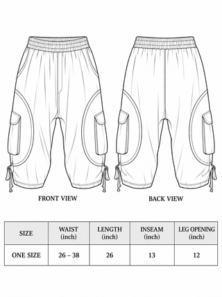 Zameen Cargo Capri Pants