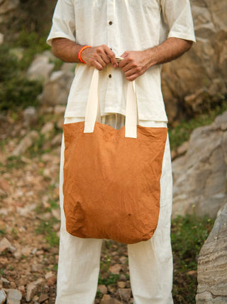 Aarav Rust Canvas Tote Bag