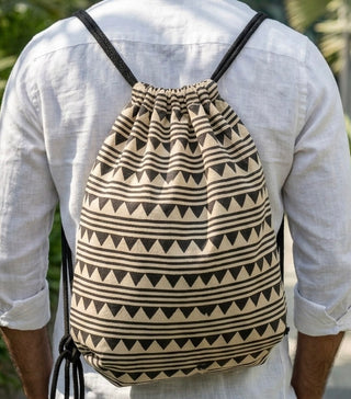 Triangle Drawstring Bag