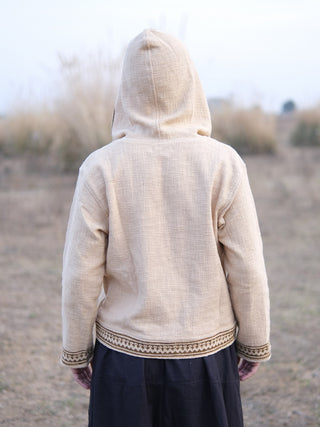 Aarnya Tribal Handwoven Hoodie
