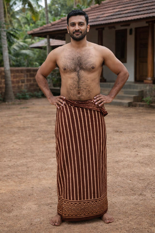 Dhara Stripe Dhoti