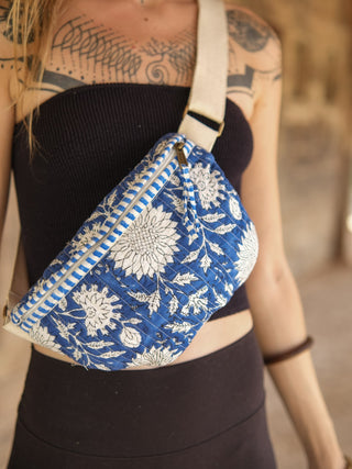 Orion  Bloom Quilted Cotton Sling Bag