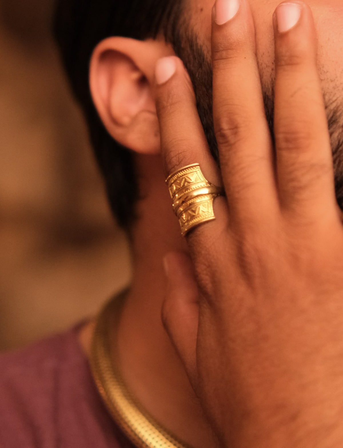 Bague Vajra en laiton