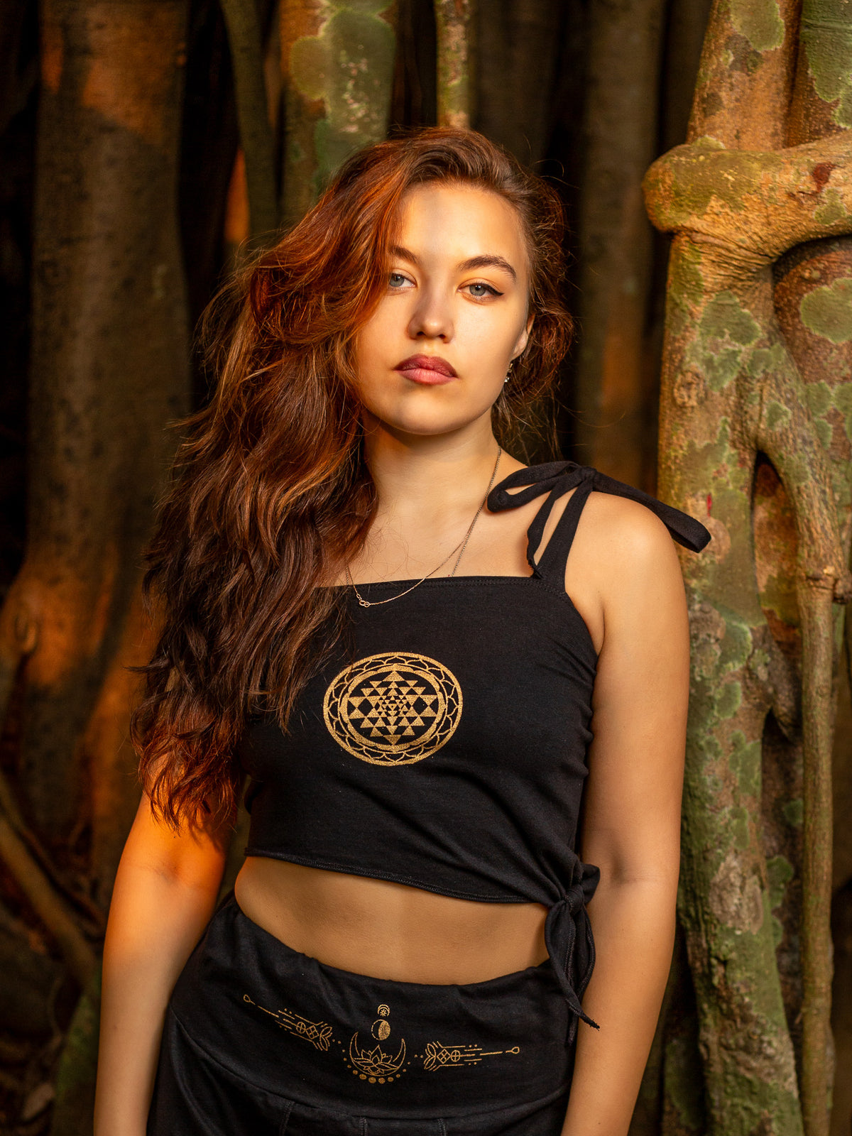 Sri Yantra Crop Top