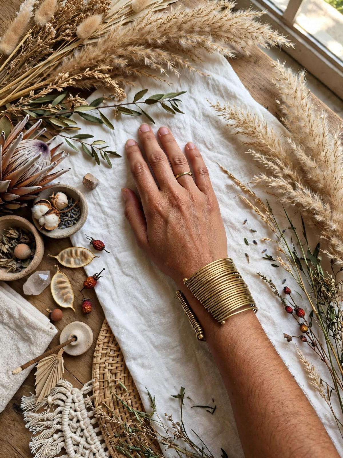 Coil Cuff Bracelet