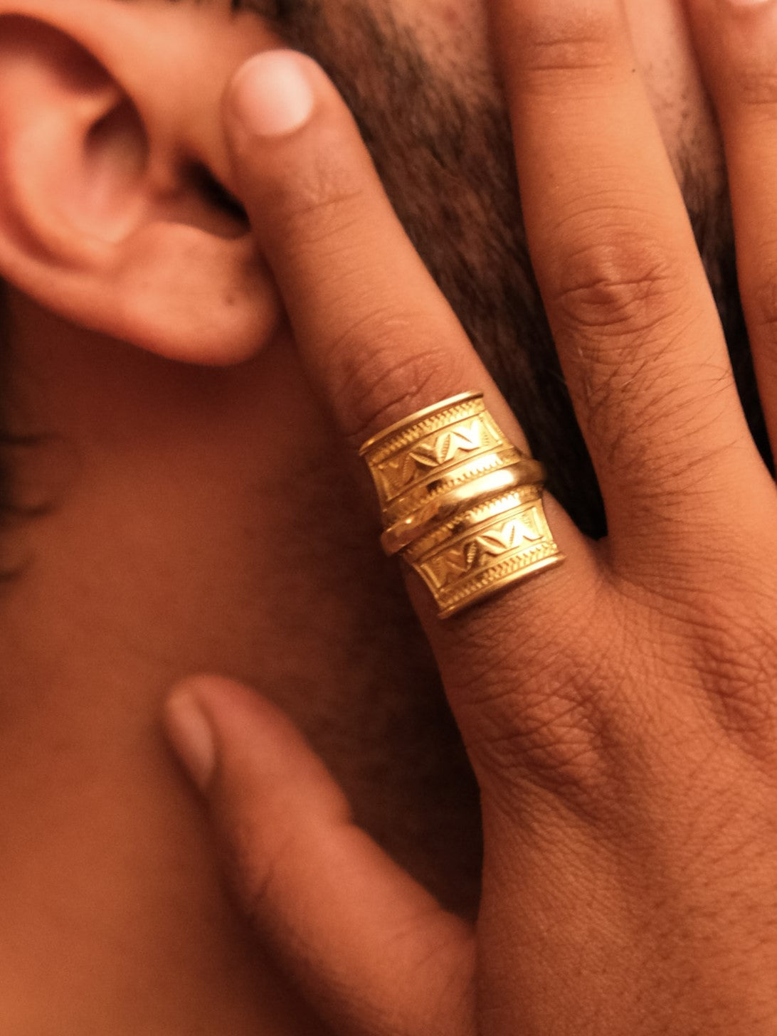 Bague Vajra en laiton