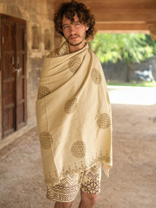 Pravah Handloom Cotton Shawl