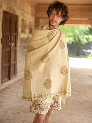 Pravah Handloom Cotton Shawl