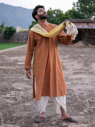 Rust Aura Kurta