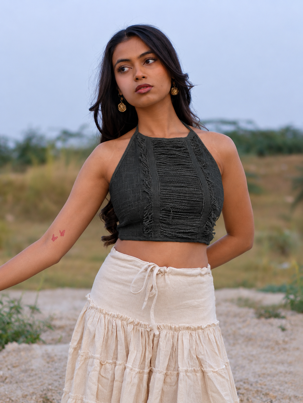 Elowen Halter Crop Top