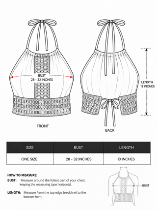 Tara Crochet Halter Top