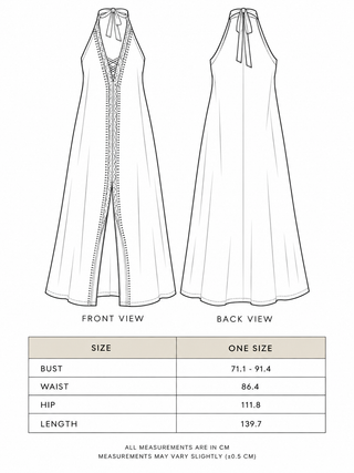 Robe longue Devi – Robe longue en coton biologique imprimé au bloc