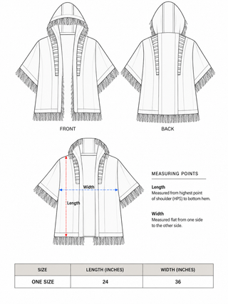 Manu Fringe Poncho