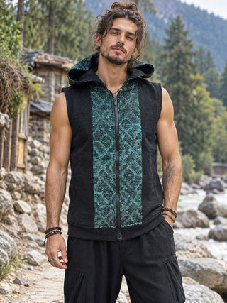Atharva Sleeveless Hoodie