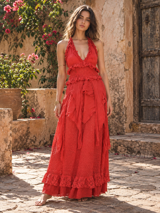 Rust Ember Nomad Maxi Dress