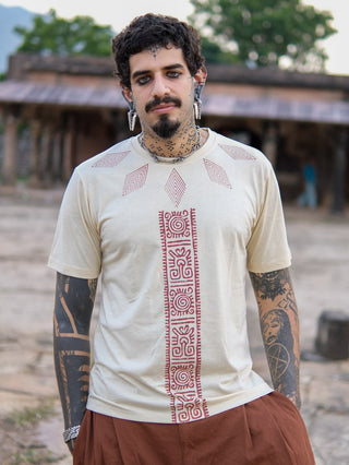 Aarush Tribal  Handblock Print T-Shirt