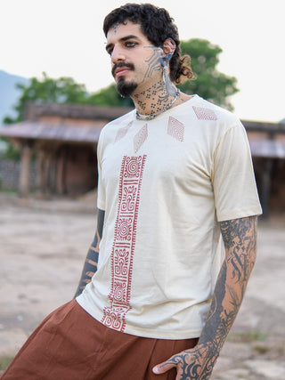 Aarush Tribal  Handblock Print T-Shirt