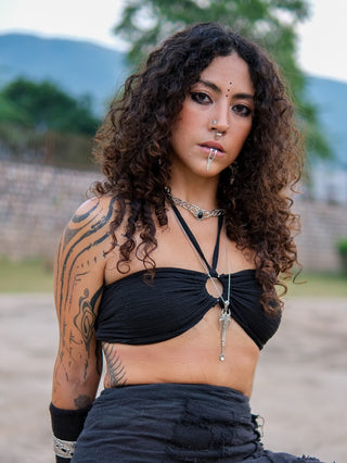 Yaska Top Boho Halter Tube Top – Tribal Festival Wear Women