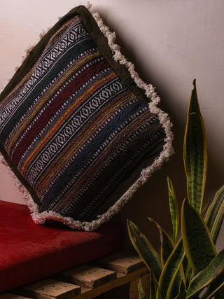 Upcycled Hippie Cushion Cover