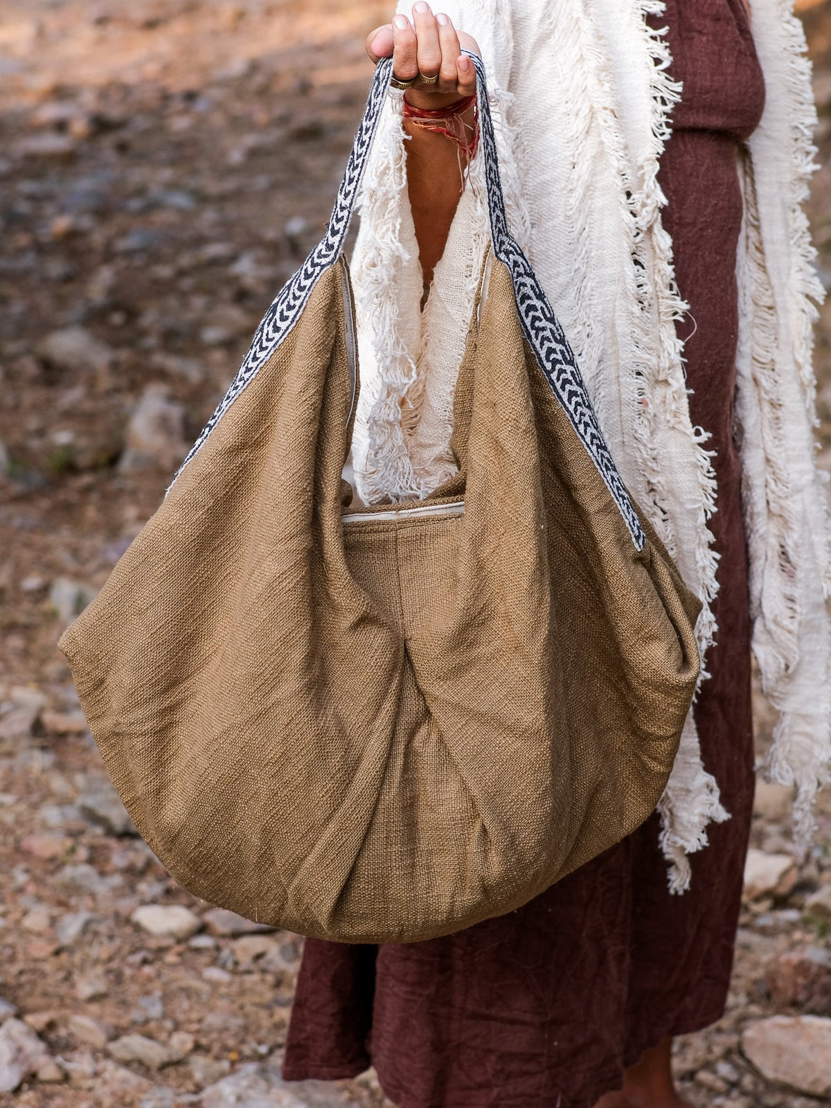 Casa Bag - Sac fourre-tout tricoté bohème léger