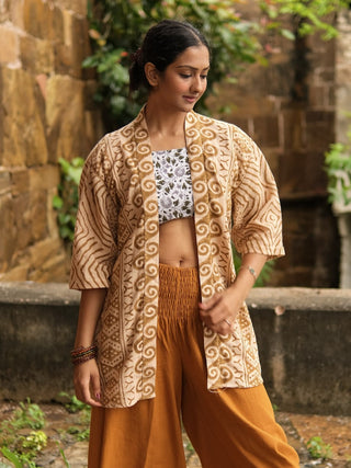Kavisha Block Print Shrug