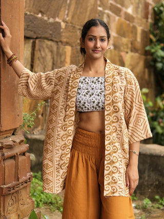 Kavisha Block Print Shrug