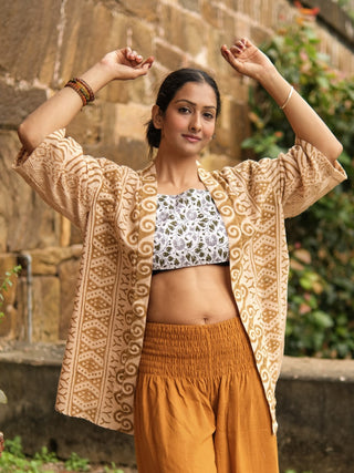 Kavisha Block Print Shrug