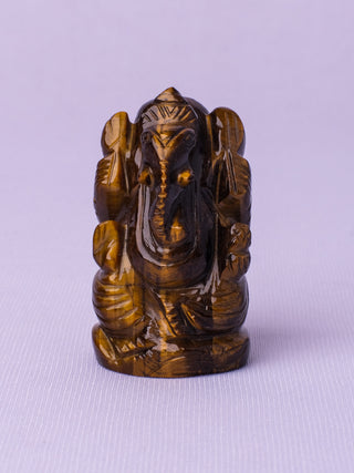 Tiger Eye Vinayaka Figurine