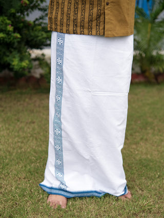 Divit Handblock Cotton Dhoti