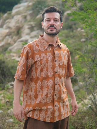 Tanish Shirt-Tribal Handblock Boho Shirt