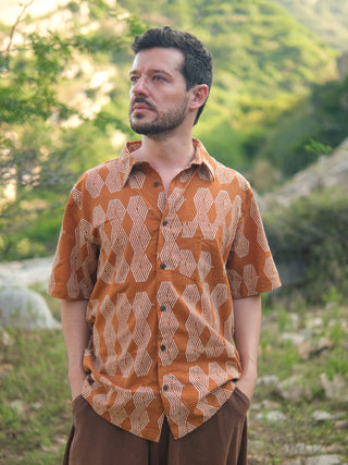 Tanish Shirt-Tribal Handblock Boho Shirt