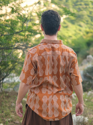 Tanish Shirt-Tribal Handblock Boho Shirt