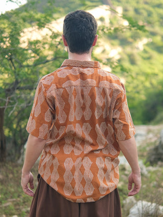 Tanish Shirt-Tribal Handblock Boho Shirt
