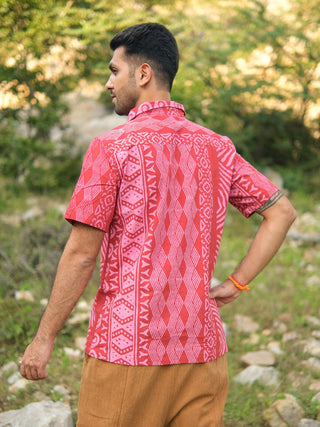 Agasti Shirt- Tribal Block Printed Boho Shirt