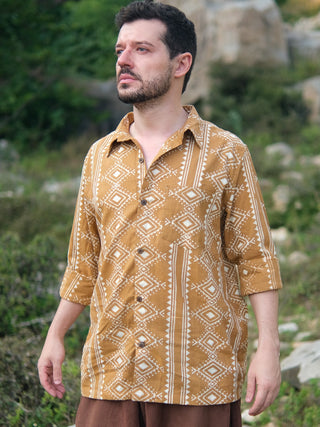 Aarav Shirt – Handblock Boho Classic Tribal Shirt