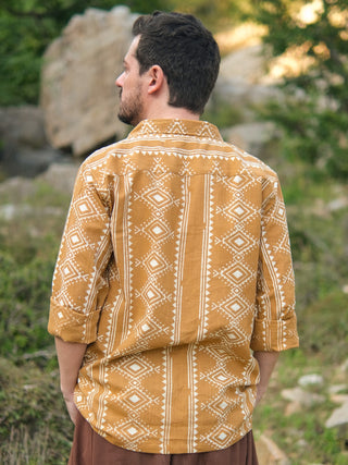 Aarav Shirt – Handblock Boho Classic Tribal Shirt