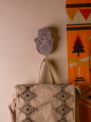 Hamsa Wooden Wall Hook