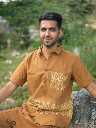 Eshan Shirt Tribal Handblock Cotton Shirt – Boho Comfort