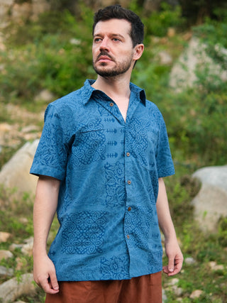 Praketa Shirt Handblock Printed - Boho Shirt