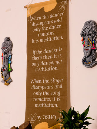 Osho Meditation Wall Hanging